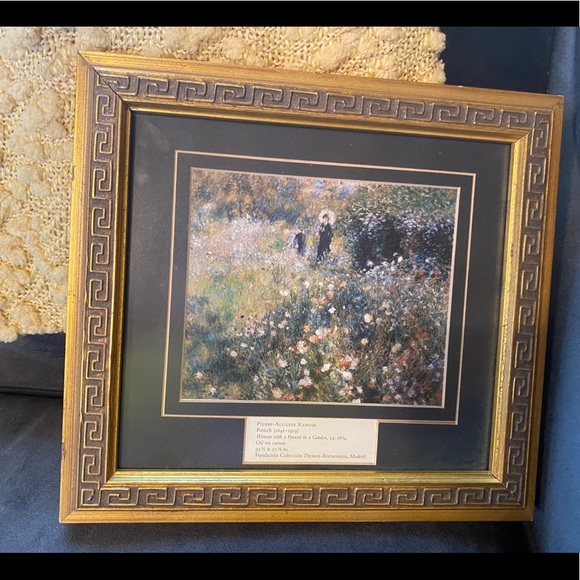 Renoir Woman with a Parasol framed art